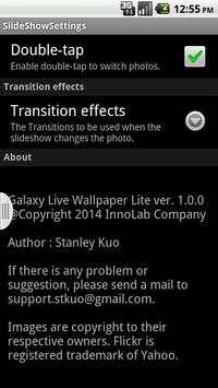 Galaxy Live Wallpaper Lite screenshot 5