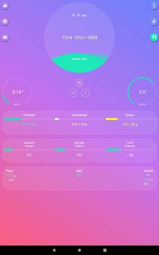 Contatore calorie - EasyFit screenshot 12