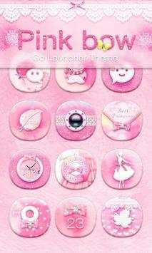 Pink Bow GO Launcher Theme screenshot 1