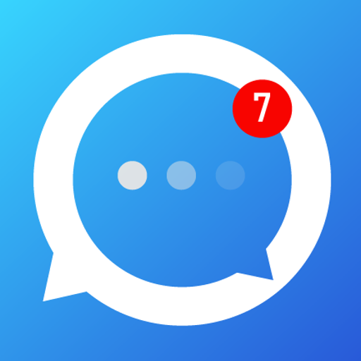 Fake messenger chat, fake chat, prank chat icon