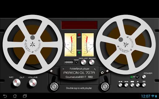 Piereon GL-707A folder player vintage VU-meter screenshot 9
