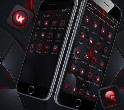Red Black Neon HD Business Theme 💖 screenshot 4