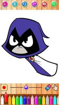 Teen Coloring Titans Go Game screenshot 6