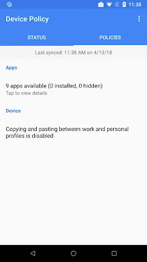 Android Device Policy screenshot 4