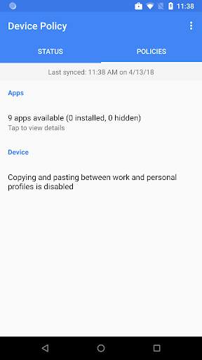 Android Device Policy screenshot 4
