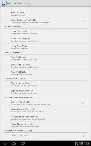 Email Sign Up screenshot 3