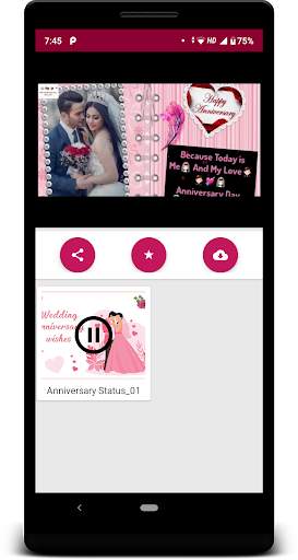 Anniversary Video Status - Wedding Anniversary screenshot 2