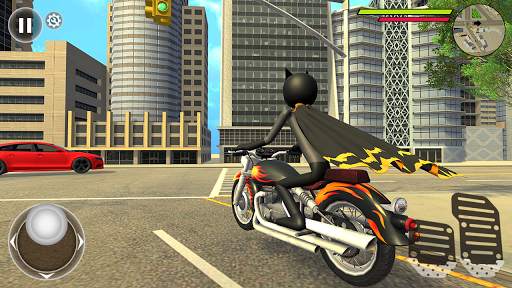 Bat Rope Hero Stickman Crime - Gangster Mafia Game screenshot 1