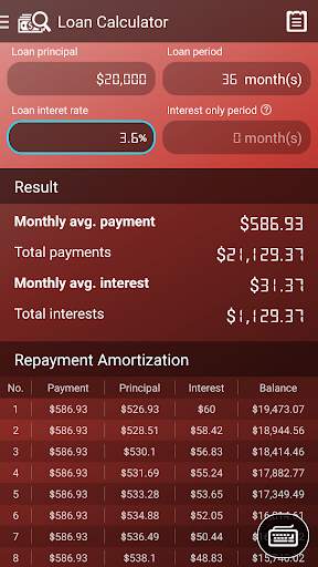 Loan Calculator screenshot 3