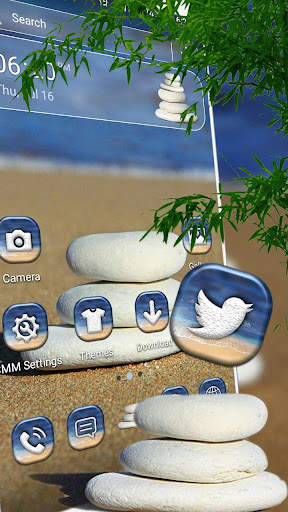 Beach Stone Launcher Theme 1 تصوير الشاشة