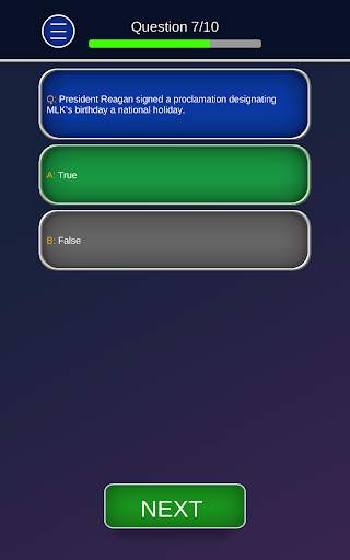 Martin Luther King Jr. - Quiz screenshot 4
