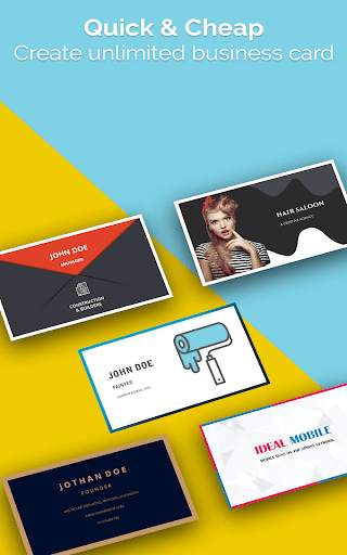 Business Card Maker, Templates स्क्रीनशॉट 10