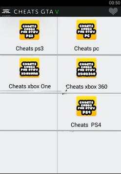 Cheats for GTA V screenshot 2