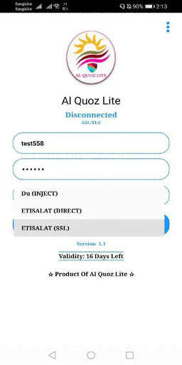 AL QUOZ LITE VPN {Secure And Fast) screenshot 1