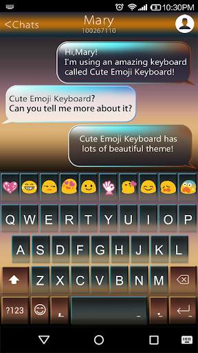 Twi Light Emoji Keyboard Theme screenshot 1