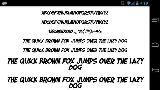 Fonts for FlipFont 50 Comic screenshot 6
