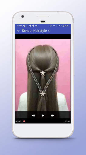 School Hairstyle - Video Step By Step Offline screenshot 3