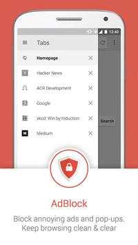 4G Fast Browser & Adblock screenshot 1
