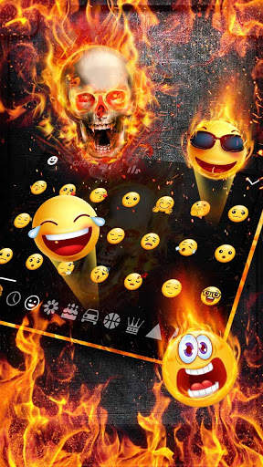 Fire Skull Keyboard screenshot 3