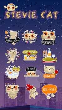 Kika Pro Stevie Cat Sticker screenshot 3