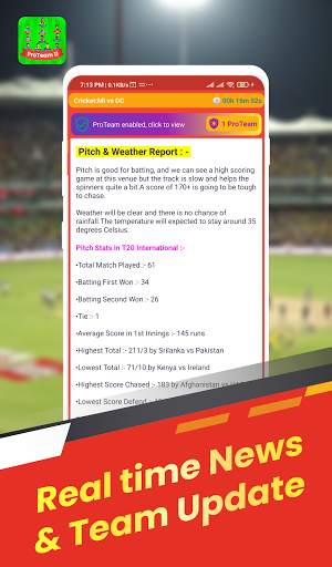 ProTeam11- Fantasy SL GL Team prediction tips news screenshot 3