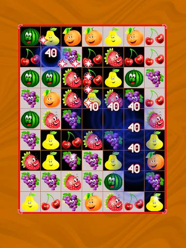 Cartoon Funny Fruit . Match 3 screenshot 1