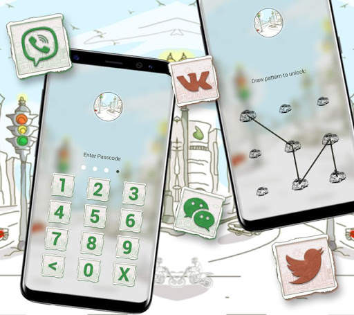 Sketch Painting Launcher Theme screenshot 3
