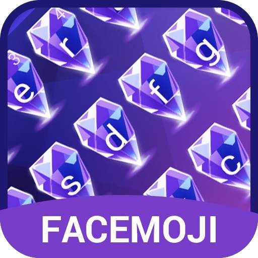 Purple Glitter Diamond Keyboard Theme For Girls v1.0