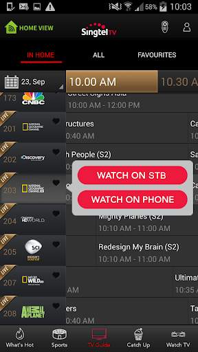 Singtel TV GO screenshot 5