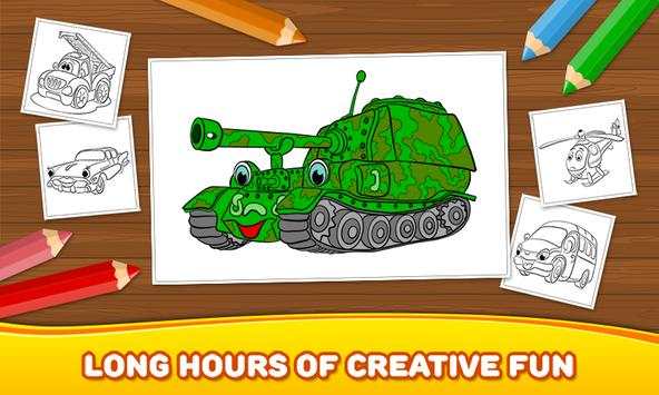 Free Boys Coloring Book: Cars screenshot 3