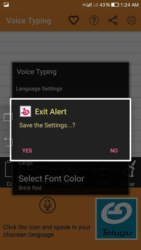 Voice Typing -Telugu Hindi Bengali Kannada Tamil screenshot 7