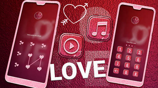 Love Red Launcher Theme screenshot 4