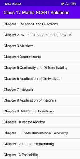 CLASS 12 MATHS NCERT SOLUTIONS | STUDY SOLUTIONS screenshot 1