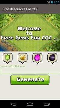 Free Gems For COC Prank screenshot 1