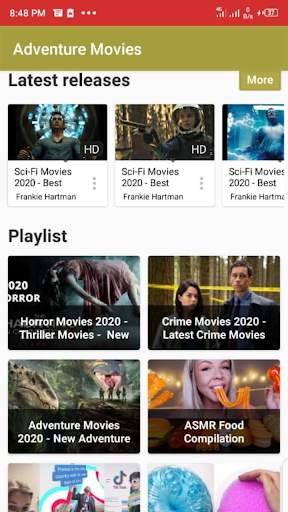 Adventure Movies App screenshot 4