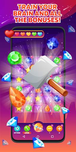 Gems and Diamonds: Match 3 Games screenshot 1