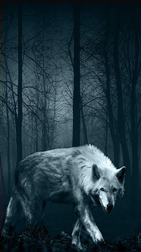 Galaxy ice wolf live wallpaper screenshot 8