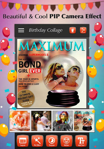 Happy Birthday Photo Collage 4 تصوير الشاشة