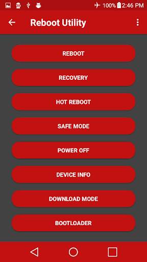 Reboot Utility screenshot 1