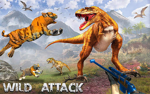 Wild Dinosaur Hunting Clash 3D screenshot 1