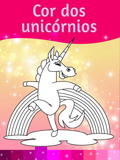 Páginas para colorir unicórnio efeitos animação screenshot 4