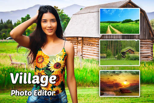 Village Cut paste Photo Frame screenshot 5