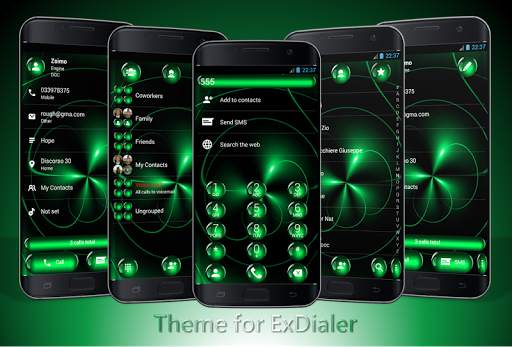 Dialer Theme Spheres Green screenshot 1