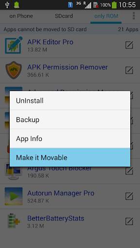 Apps Movable скриншот 2