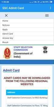 SSC Admit Card screenshot 2
