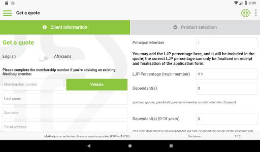 Medihelp Adviser App screenshot 8