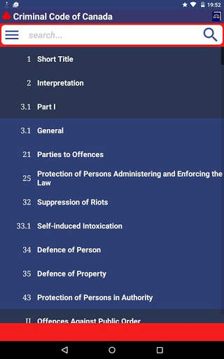 Criminal Code of Canada скриншот 2
