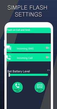 Flash On Call & SmS: Pro Flashlight Free screenshot 2