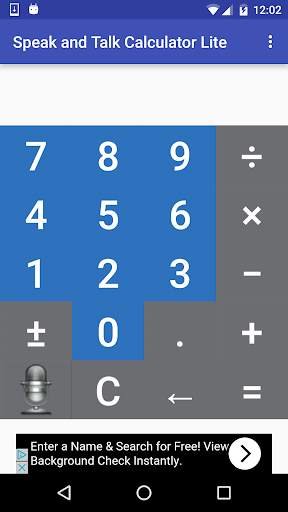 Speak n Talk Calculator Lite screenshot 4
