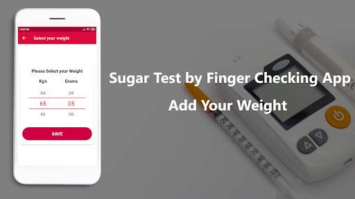 Sugar Test by Finger Checking App Records screenshot 1